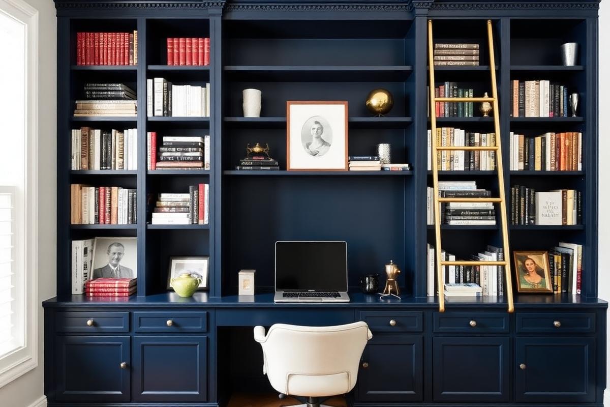 Kingsley Study & Library finished millwork